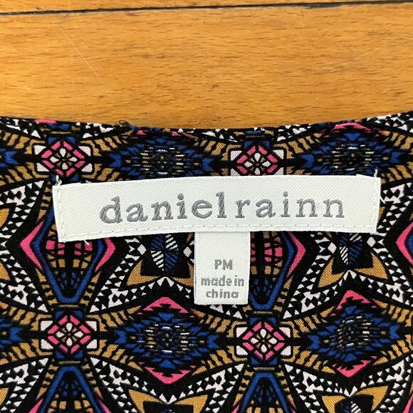 Daniel Rainn Multicolour Print Button Front Blouse, Size Medium Petite - Picture 7 of 10